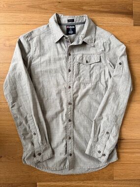 UPF40 Sherpa Adventure Gear Button Down Shirt Small Slim Fit